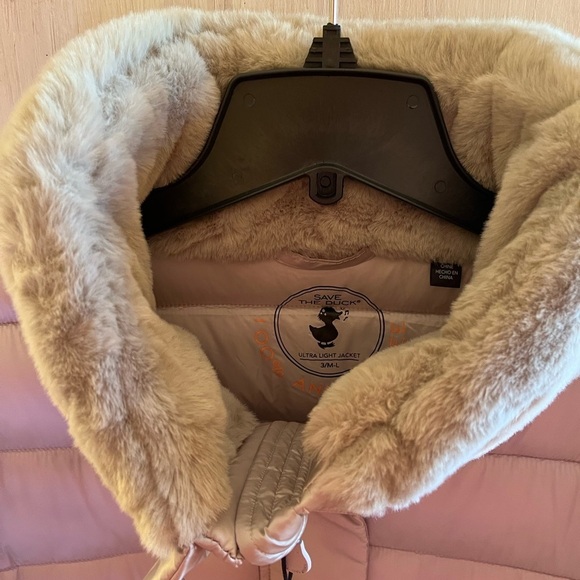 Save the Duck Dalea Faux Fur Collar Puffer Long - Picture 5 of 14